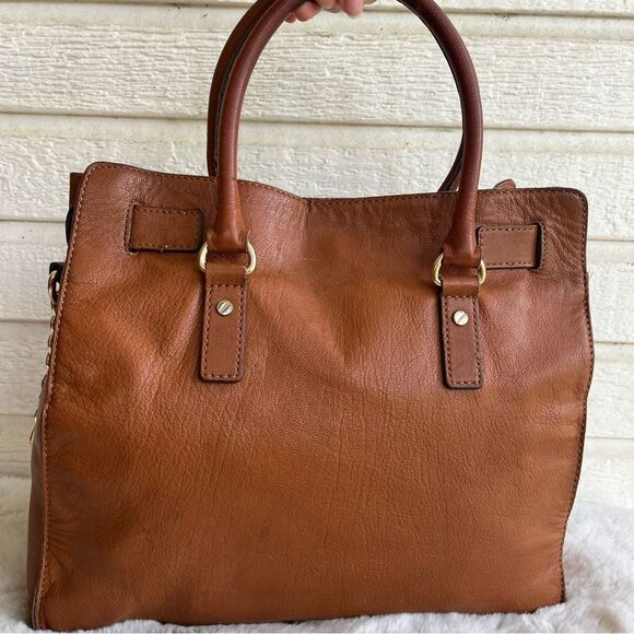 MICHAEL KORS Acorn Large Hamilton Tote Satchel Handbag Laptop Work Bag - Picture 5 of 12